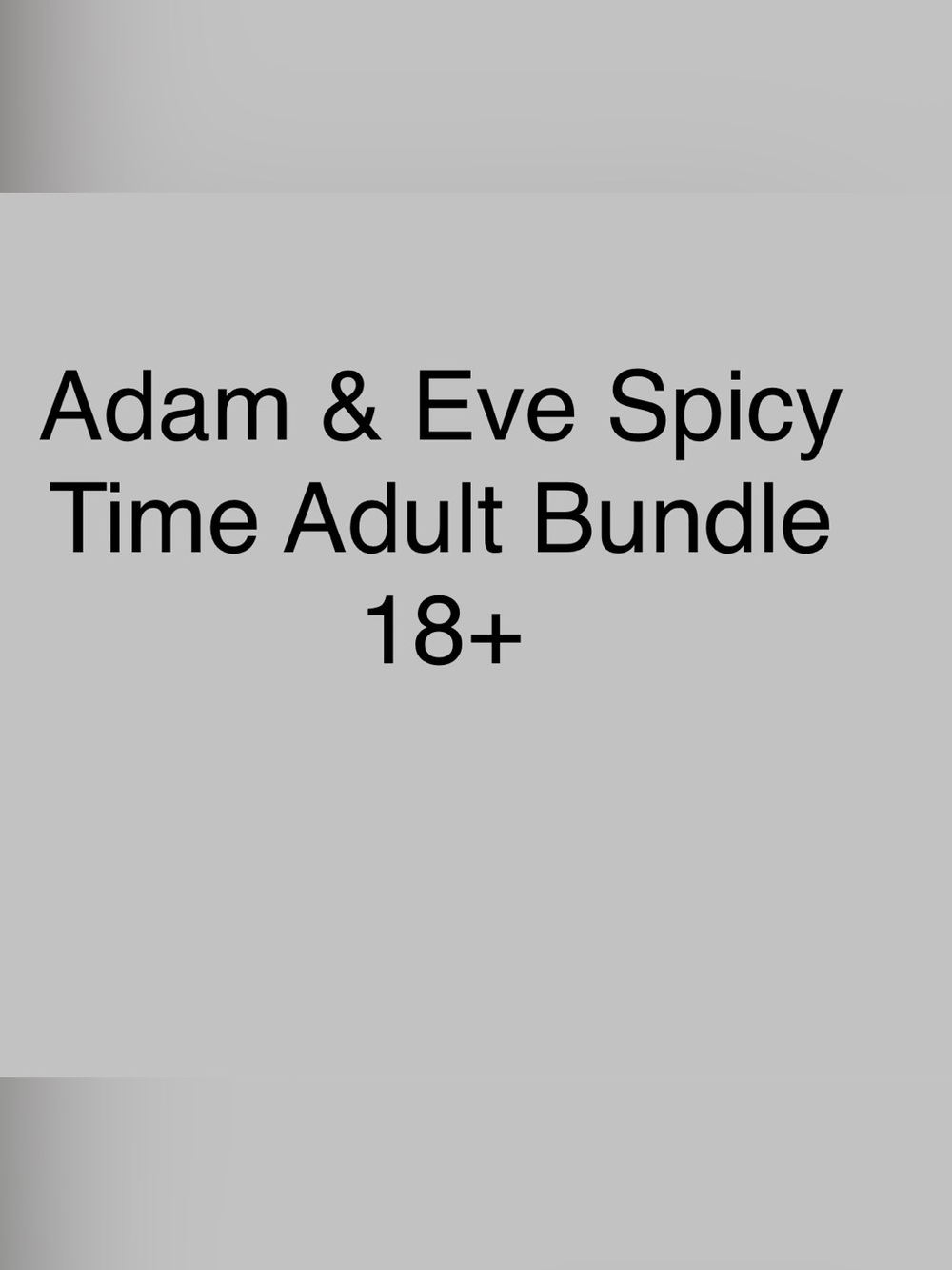 Spicy Time Adult Bundle-New in box Bondage Set, Adult Games and Products
